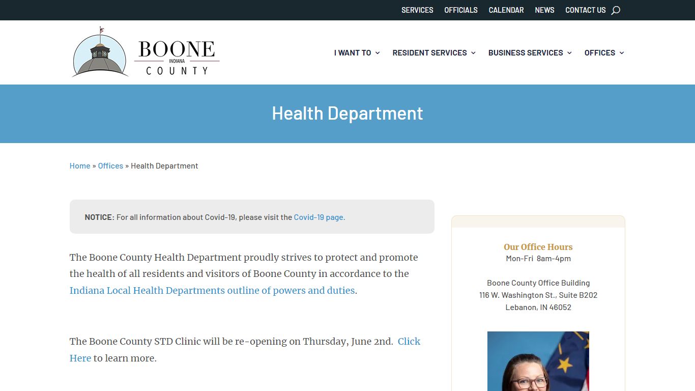 Health Department - Boone County, Indiana