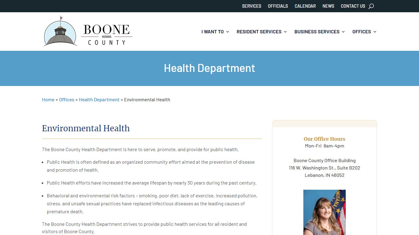 Environmental Health - Boone County, Indiana